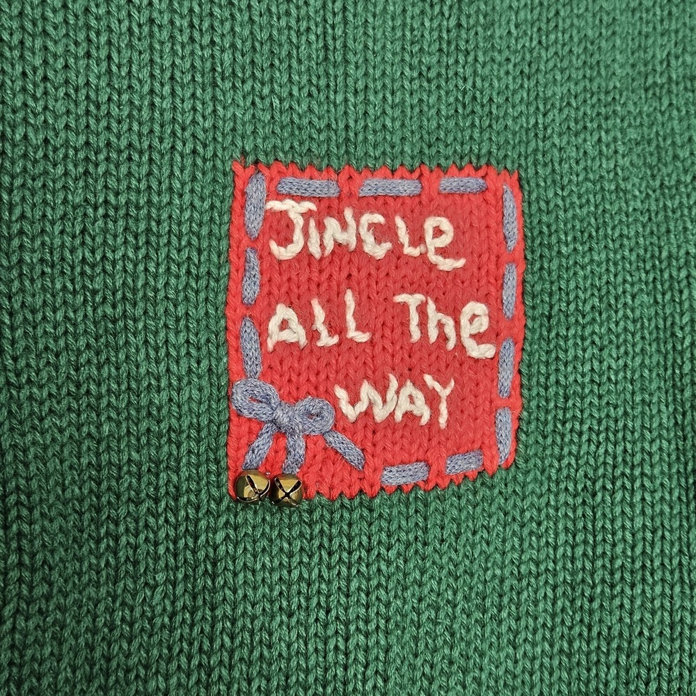 Hartstrings Knit Sweater Vest Kid Sz 5‎ Christmas Holiday Bells Vintage NEW - Picture 10 of 10